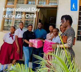 Sanitary pads donation at Migombani Secondary school for International day of the girl child